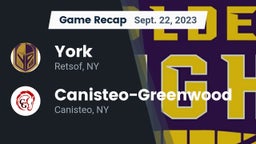 Recap: York  vs. Canisteo-Greenwood  2023