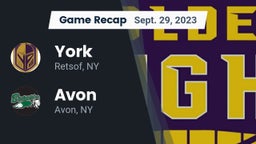 Recap: York  vs. Avon  2023