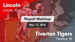 Matchup: Lincoln vs. Tiverton Tigers 2016