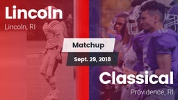 Matchup: Lincoln vs. Classical  2018