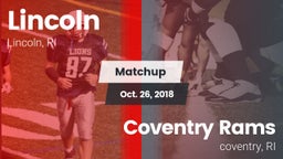 Matchup: Lincoln vs. Coventry Rams 2018