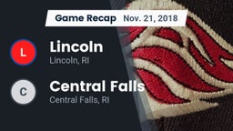 Recap: Lincoln  vs. Central Falls  2018