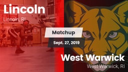 Matchup: Lincoln vs. West Warwick  2019