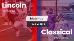 Matchup: Lincoln vs. Classical  2019