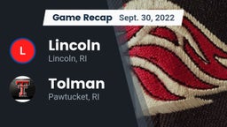 Recap: Lincoln  vs. Tolman  2022