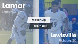 Matchup: Lamar vs. Lewisville  2016