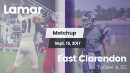 Matchup: Lamar vs. East Clarendon  2017