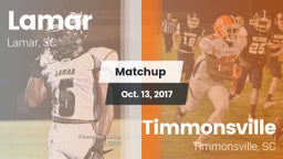 Matchup: Lamar vs. Timmonsville  2017