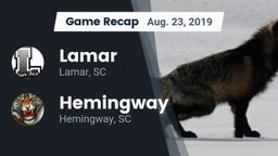 Recap: Lamar  vs. Hemingway  2019