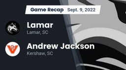Recap: Lamar  vs. Andrew Jackson  2022