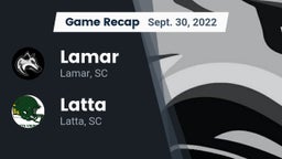 Recap: Lamar  vs. Latta  2022