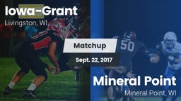Matchup: Iowa-Grant vs. Mineral Point  2017