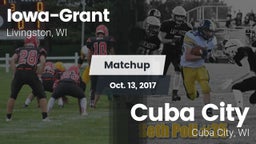 Matchup: Iowa-Grant vs. Cuba City  2017