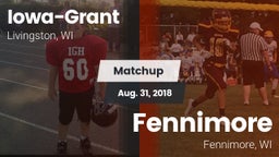 Matchup: Iowa-Grant vs. Fennimore  2018