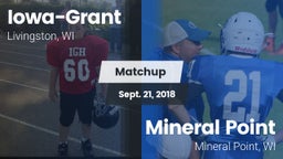 Matchup: Iowa-Grant vs. Mineral Point  2018
