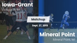 Matchup: Iowa-Grant vs. Mineral Point  2019