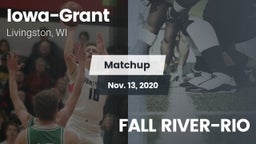 Matchup: Iowa-Grant vs. FALL RIVER-RIO 2020