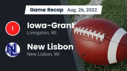 Recap: Iowa-Grant  vs. New Lisbon  2022