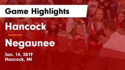 Hancock  vs Negaunee  Game Highlights - Jan. 14, 2019