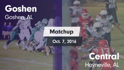 Matchup: Goshen vs. Central  2016