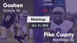 Matchup: Goshen vs. Pike County  2016