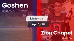 Matchup: Goshen vs. Zion Chapel  2019