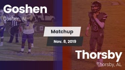 Matchup: Goshen vs. Thorsby  2019