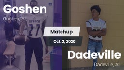 Matchup: Goshen vs. Dadeville  2020