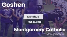 Matchup: Goshen vs. Montgomery Catholic  2020