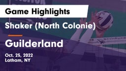 Shaker  (North Colonie) vs Guilderland  Game Highlights - Oct. 25, 2022