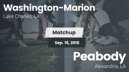 Matchup: Washington-Marion vs. Peabody  2016