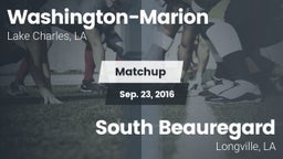 Matchup: Washington-Marion vs. South Beauregard  2016
