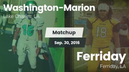 Matchup: Washington-Marion vs. Ferriday  2016