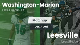 Matchup: Washington-Marion vs. Leesville  2016