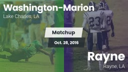 Matchup: Washington-Marion vs. Rayne  2016