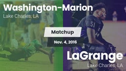 Matchup: Washington-Marion vs. LaGrange  2016