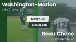 Matchup: Washington-Marion vs. Beau Chene  2017