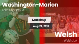 Matchup: Washington-Marion vs. Welsh  2018