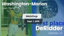Matchup: Washington-Marion vs. DeRidder  2018