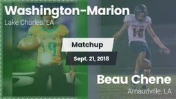 Matchup: Washington-Marion vs. Beau Chene  2018