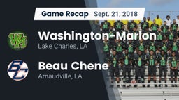 Recap: Washington-Marion  vs. Beau Chene  2018