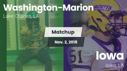 Matchup: Washington-Marion vs. Iowa  2018