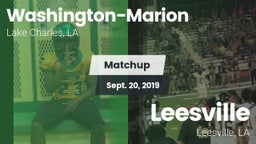Matchup: Washington-Marion vs. Leesville  2019