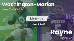 Matchup: Washington-Marion vs. Rayne  2019