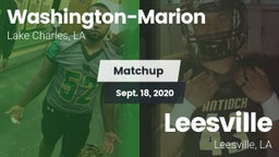 Matchup: Washington-Marion vs. Leesville  2020