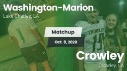 Matchup: Washington-Marion vs. Crowley  2020