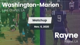 Matchup: Washington-Marion vs. Rayne  2020