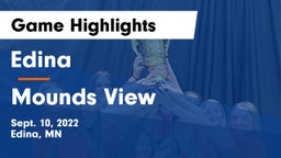 Edina  vs Mounds View  Game Highlights - Sept. 10, 2022