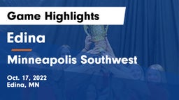 Edina  vs Minneapolis Southwest  Game Highlights - Oct. 17, 2022