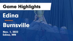 Edina  vs Burnsville  Game Highlights - Nov. 1, 2022